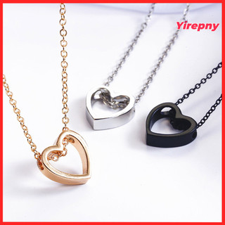 Yirepny Vòng Cổ Nữ Rỗng Ra Trái Tim Trang Sức Lâu Dài Sáng Mồi Mặt Dây Chuyền Vòng Cổ Cho Lễ Hội