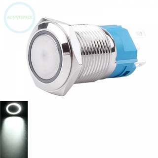【NEW】Button Switch Flat Head With Ring Light IK09 IP66 Metal Push Button Switch