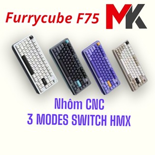 BÀN PHÍM CƠ FURYCUBE F75 - KHUNG NHÔM CNC NÚM XOAY CAO CẤP
