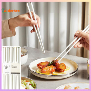 Aislerbee Bộ 5 Đũa Sợi Thủy Tinh Chống Trơn Trượt Có Thể Tái Sử Dụng Dễ Dàng Giữ Ngăn Ngừa Thực Phẩm Rơi Đũa