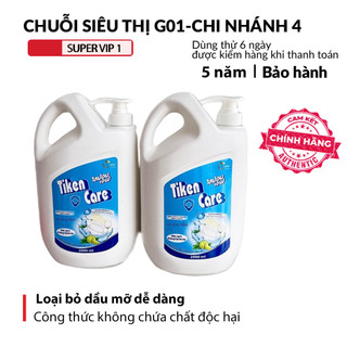 Nước Rửa Chén Thái Lan Tiken Care 3600ML G01 không chứa chất độc hại, an toàn cho sức khỏe người dùng