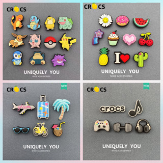 Jibbitz Crocs Quyến Rũ Khóa Giày Đế DIY Khóa Trang Trí Đế Thời Trang Trang Trang Trí Đế Giày Sandal Mùa Hè Kết Hợp Du Lịch Phong Cách Mới Trang Trí DIY Vui Nhộn Hoạt Hình Trò Chơi Giày Hoa
