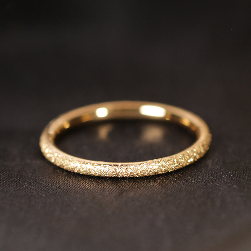 Nhẫn thép titan nữ siêu mịn,flash mờ cá tính,tinh tế cho nàng