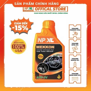 Dầu truyền động trợ lực tay lái MEKKON ATF IV chai 1 Lít