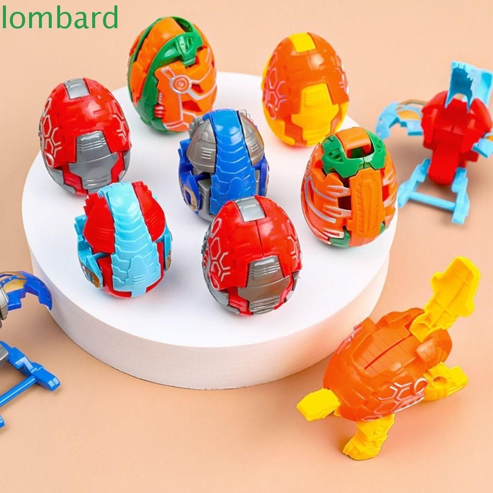 Đồ chơi biến hình trứng khủng long LOMBARD, Robot khủng long Tyrannosaurus vui nhộn sáng tạo, Mô hình khủng long đồ chơi Giáo dục sớm bằng nhựa di chuyển được Khớp quà tặng đồ chơi khủng long