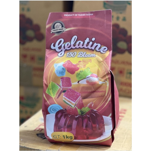 [250 Bloom - Loại 1] Bột gelatin Thanh Thanh bịch 1kg