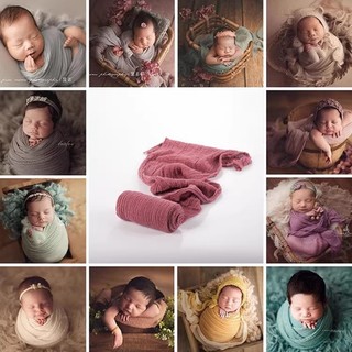 Đạo cụ chụp ảnh sơ sinh Cotton nguyên chất Seersucker Vải quấn co giãn Studio Gói ảnh cho bé Đạo cụ chụp ảnh cho bé Quần áo Đạo cụ chụp ảnh Đạo cụ chụp ảnh Đạo cụ chụp ảnh cho bé Vải nền ảnh cho bé Đạo cụ chụp ảnh Mô hình
