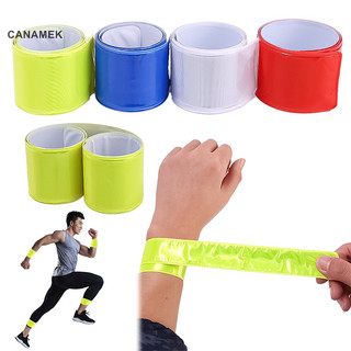 Canamek chạy câu cá đi xe đạp dải phản quang xe đạp an toàn cảnh báo ban đêm xe đạp gắn quần chân dây đeo cổ tay băng phản quang mới