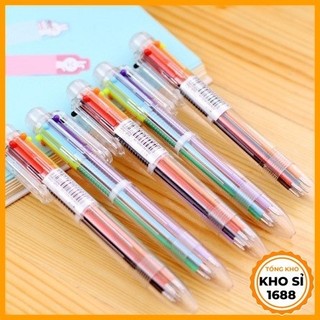 Bút bi 6 trong 1 Nhiều màu sắc độc đáo chất lượng cao E236