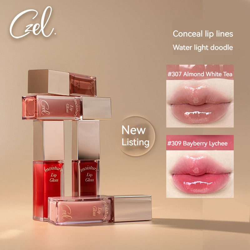 Tinh chất môi thấm hút CZEL Lip Glaze CZEL ❈ ❈ ❈ ❈ ❈ ❈ ❈ ❈ ❈ Son bóng môi Bề mặt gương dưỡng ẩm Dễ d