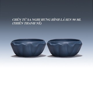 Chén tử sa nghi hưng hình lá sen 90 ml