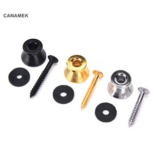 Canamek 2 chiếc dây đeo đàn guitar nút dây đeo khóa dây đeo cho các bộ phận đàn guitar điện, mới