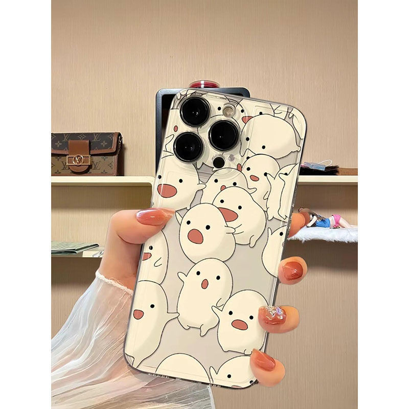 Thích hợp cho vỏ iPhone IP15 PRO MAX Kawaii IP7 IPXS hoạt hình dễ thương toàn màn hình vỏ trứng nhỏ 