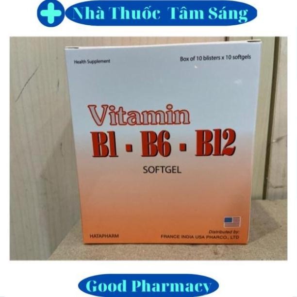 Viên bổ sung vitamin 3B B1-B6-B12 Hà Tây (hộp 100 viên) h z