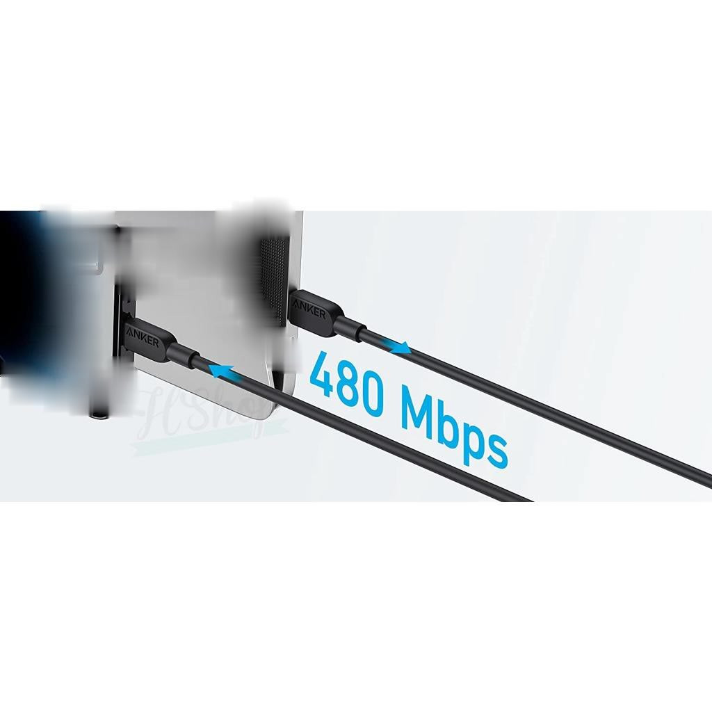 Cáp sạc nhanh Anker 310 A81A1 0.9m /A81A2 A81B5 A81B6 1.8m sạc nhanh cho 8 x xs xs max 11 12 13 14 PRO MAX | BigBuy360 - bigbuy360.vn