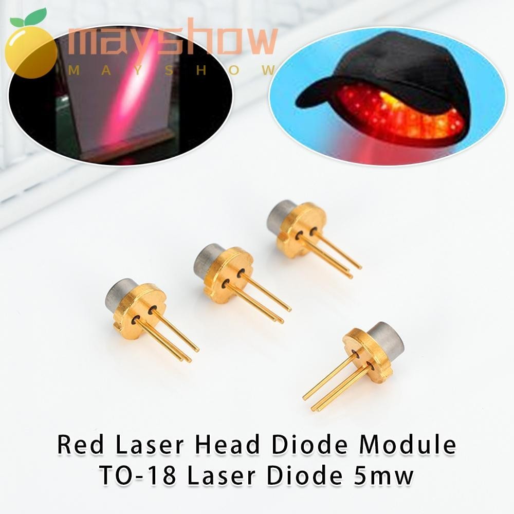 Mayshow 1 / 2 / 5 / 10 Đầu Laser Đỏ 5MW Công Suất Cao DIY Lab TO-18 Diode Laser