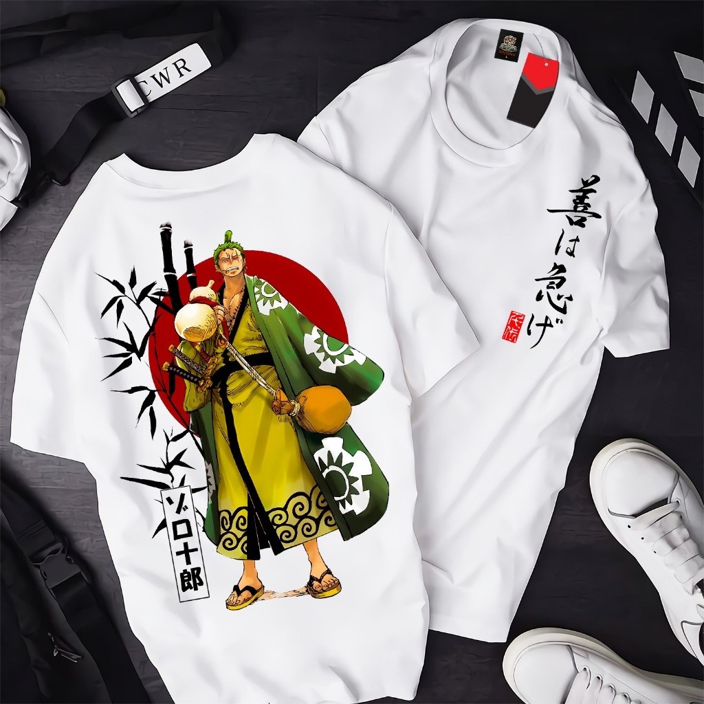 Áo One Piece Zoro ATT-03, Áo thun Anime Manga One Piece Roronoa Zoro Unisex Nam Nữ S-5XL