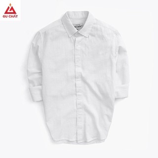 Áo Sơ Mi Nam Dài Tay GU CHẤT, Chất Đũi Xước Không Nhăn Không Xù GUD10