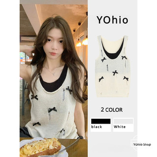 Áo Vest dệt kim nơ thời trang Hàn Quốc dành cho nữ