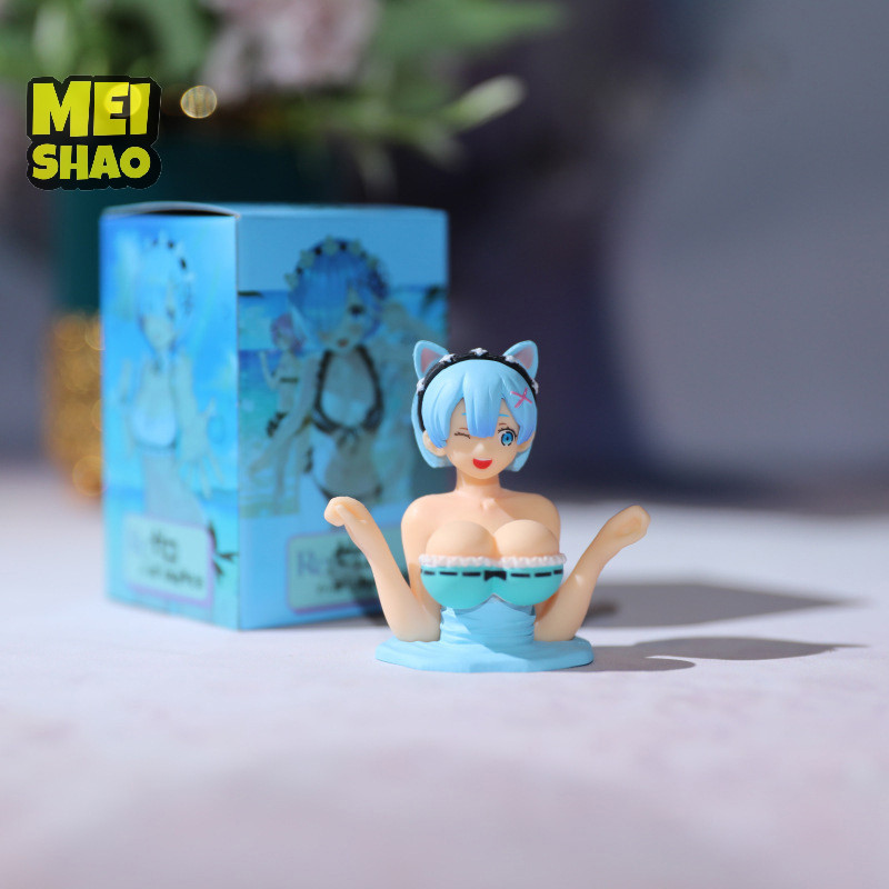 Meishao 1 Chiếc Anime Búp Bê Nội Thất Ô Tô Trang Trí Bảng Điều Khiển Widget Anime Gợi Cảm Ngực Lắc Trang Trí Cho Phòng Ngủ / Nhà / Văn Phòng Bàn Đẹp