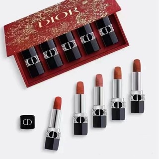 Hộp Quà Tặng Son Môi Dior 2024 Son Môi Vàng Xanh Mẫu 5 Bộ Phù Hợp Với Quà Tặng Ngày Lễ Quà Tặng