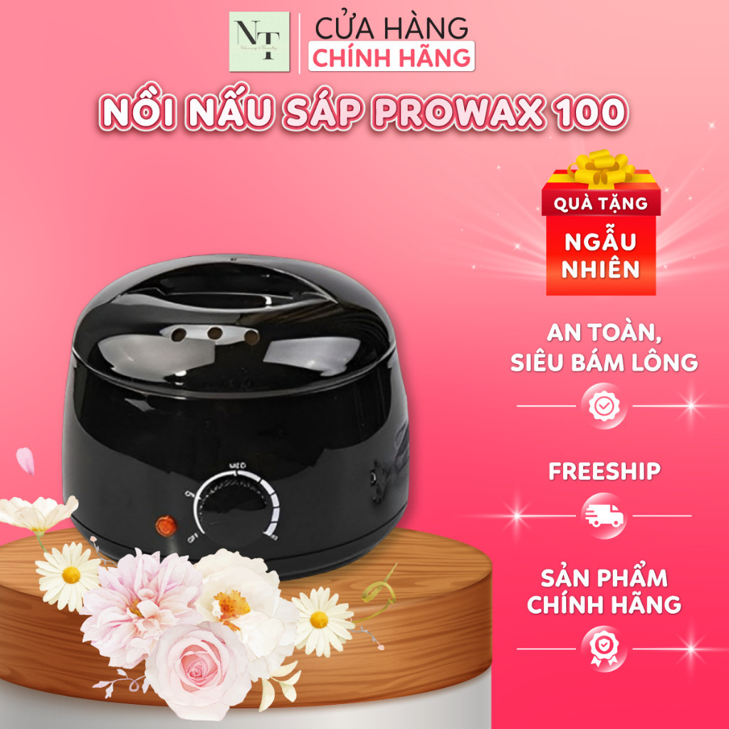 Nồi Nấu Sáp Wax Lông ProWax 100 NT WAXING Chống Dính Cao Cấp Mẫu Mới Nấu Sáp Wax Lông - 8582