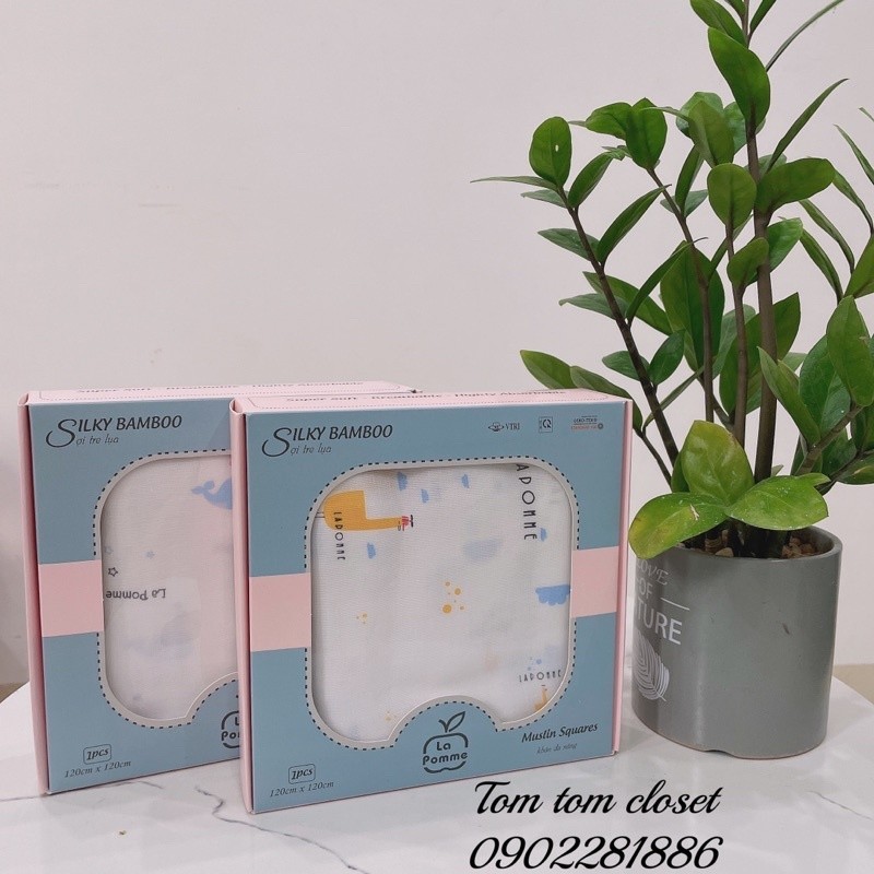 La pomme Khăn tắm La Pomme 120*120 cho bé