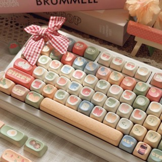 Mì Ăn Liền Keycap MOA Profile PBT Năm Mặt Nhuộm Thăng Hoa Bàn Phím Cơ Keycap Hoạt Hình Dễ Thương Sáng Tạo Cá Tính 131 Phím Keycap Bộ