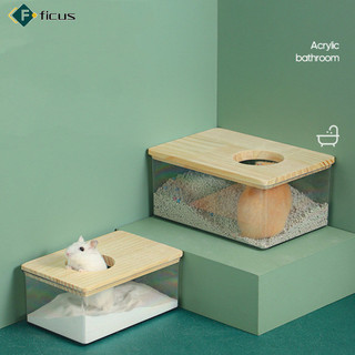 Sẵn sàng! Hamster Trong Suốt Acrylic Cát Phòng Tắm Litter Hộp Cát Tắm Đồ Dùng Cho Sóc Chuột Lang
