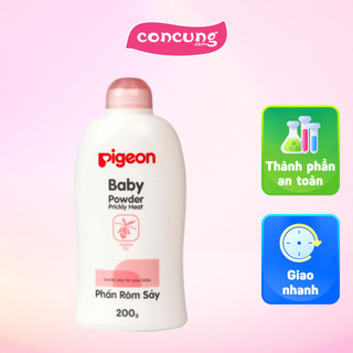 Phấn rôm sảy Pigeon nắp màu cho bé 200g
