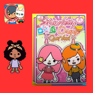 Đồ chơi giấy ngồi nhà búp bê bằng giấy montessori tocaboca life strauberry and Orange