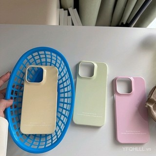 Ốp Điện Thoại Màu Trơn Cảm Giác Cao Cấp Đơn Giản Thích Hợp Cho iPhone15 14 13 11 12Promax 11Promax 12Pro 14plus 15Promax XS XR X SPIS