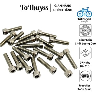 Ốc vít inox lục giác m5*12mm gắn xe đạp