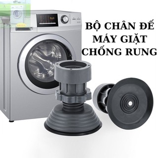 Bộ 4 chân chống rung cho máy giặt, tủ lạnh - tăng giảm chiều, đế cao su chống rung, chống trượt tối ưu 