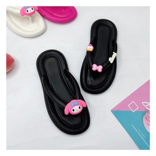JY223-B28 ( THỎ HỒNG BÁNH KEM ) DéP Quai Kẹp Người Lớn 5 Màu Tươi Tắn Thoải Mái Lựa Chọn, Chất Cao Su Mềm Chống Trơn