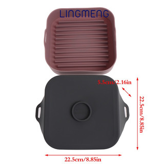 Khay silicon chiên không dầu LINGMENGMultipurpose