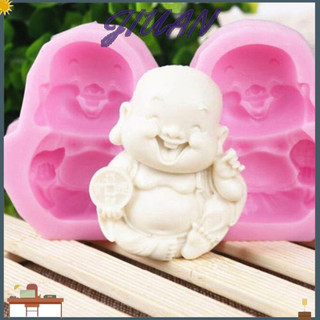 Khuôn bánh JIANGSilicone với Phật đúc 2 lỗ