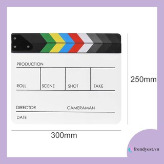 [Frendyest.vn] Acrylic Giám đốc Video Scene Clapperboard Clapper Board Cut Prop