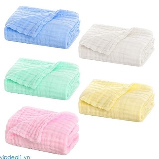 Vipdeal1 Thoáng Khí 6 Lớp Gạc Bé Nhận Chăn Muslin Swaddle Quấn Sơ Sinh Khăn Tắm Ấm Giường Ngủ C