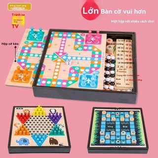 Trẻ em để bàn trò chơi đa năng cờ vua gỗ backgammon cờ vua chiến đấu quái vật cờ vua người lớn trẻ em đồ chơi giáo dục