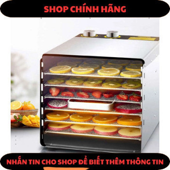 Máy Sấy Thực Phẩm Sấy Khô Hoa Quả, Đồ Ăn Chế Biến, Tia UV Khử Khuẩn, 10 Khay Inox 304 Chuẩn (TN)