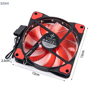 Quạt máy tính SDHI 120mm Quạt im lặng Làm mát CPU RGB Quiet PC Cooler Fan Case (vn)