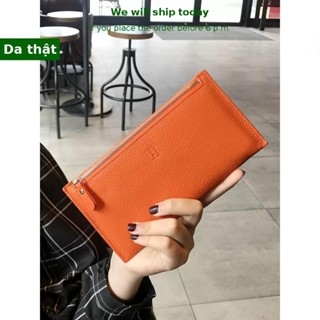 Ví Da Thật Nữ - Loại Dài - Hàng Mới Về - Thiết Kế Mỏng - Giảm Giá - Ly Hợp Nhỏ Và Thanh Lịch - Thiết Kế Độc Đáo 