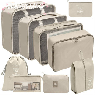 7/9 Set Packing Cubes Storage Bag Travel Organizer Storage Bags Suitcase Packing Cubes Set Cases Portable Luggage Packing Organizers homelove