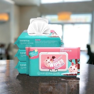 Khăn ướt lau tay baby wipe 80 tờ mềm mịn