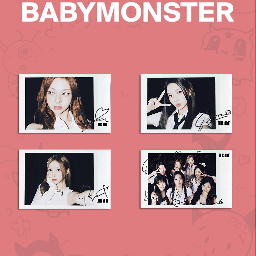1-7 Chiếc BM Lomo Thẻ BABYMONS7ER Album SHEESH Bị kẹt Ở Giữa BATTER UP WVS ID Photocards AHYEON Ahye