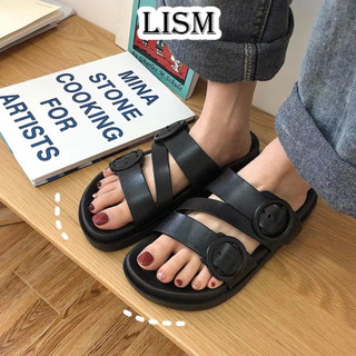 LISM dép sandal nữ dép nữ đế cao Nhẹ Độc đáo Đế linh hoạt Thể thao FDL2460S9B 27Z240630