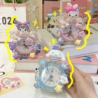Mymelody đồng hồ báo thức hellokitty đồng hồ báo thức nữ sinh viên kuromi đồng hồ đánh thức hiện vật hoạt hình cô gái đồng hồ báo thức