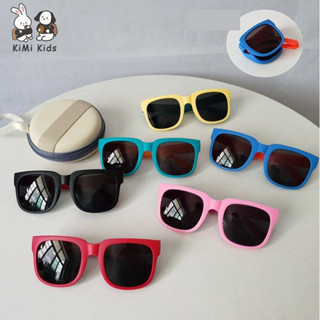 Kimi Kids Kính râm trẻ em mới Kính râm xu hướng mùa hè Kính râm có thể gập lại ngoài trời chống nắng cho bé trai và bé gái