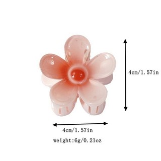 4cm Gradient Hoa Kẹp Tóc Trứng Hoa Nữ Cá Mập Kẹp Phụ Kiện Tóc